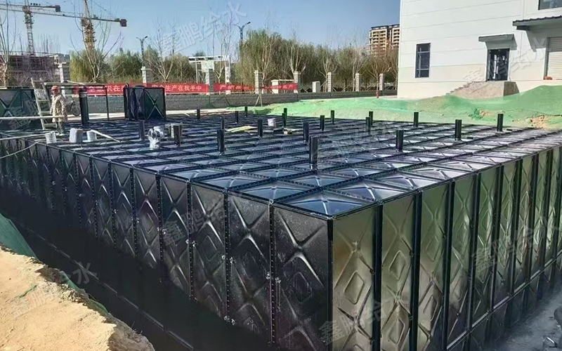 地埋式水箱施工现场