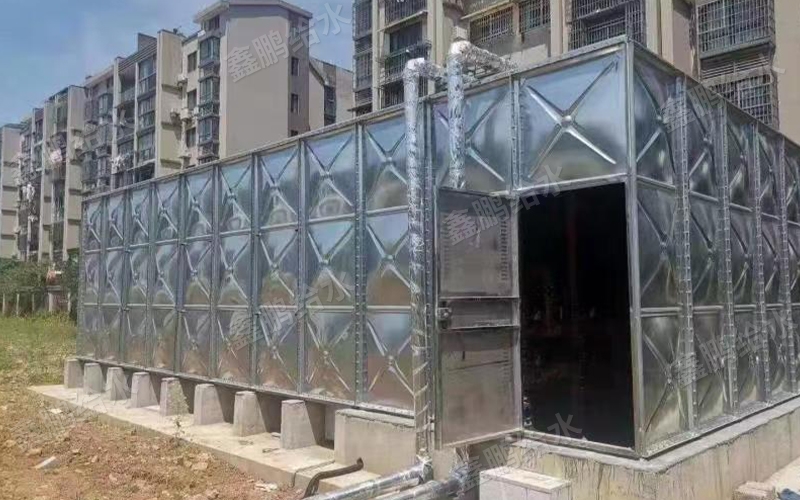 装配式水箱施工现场